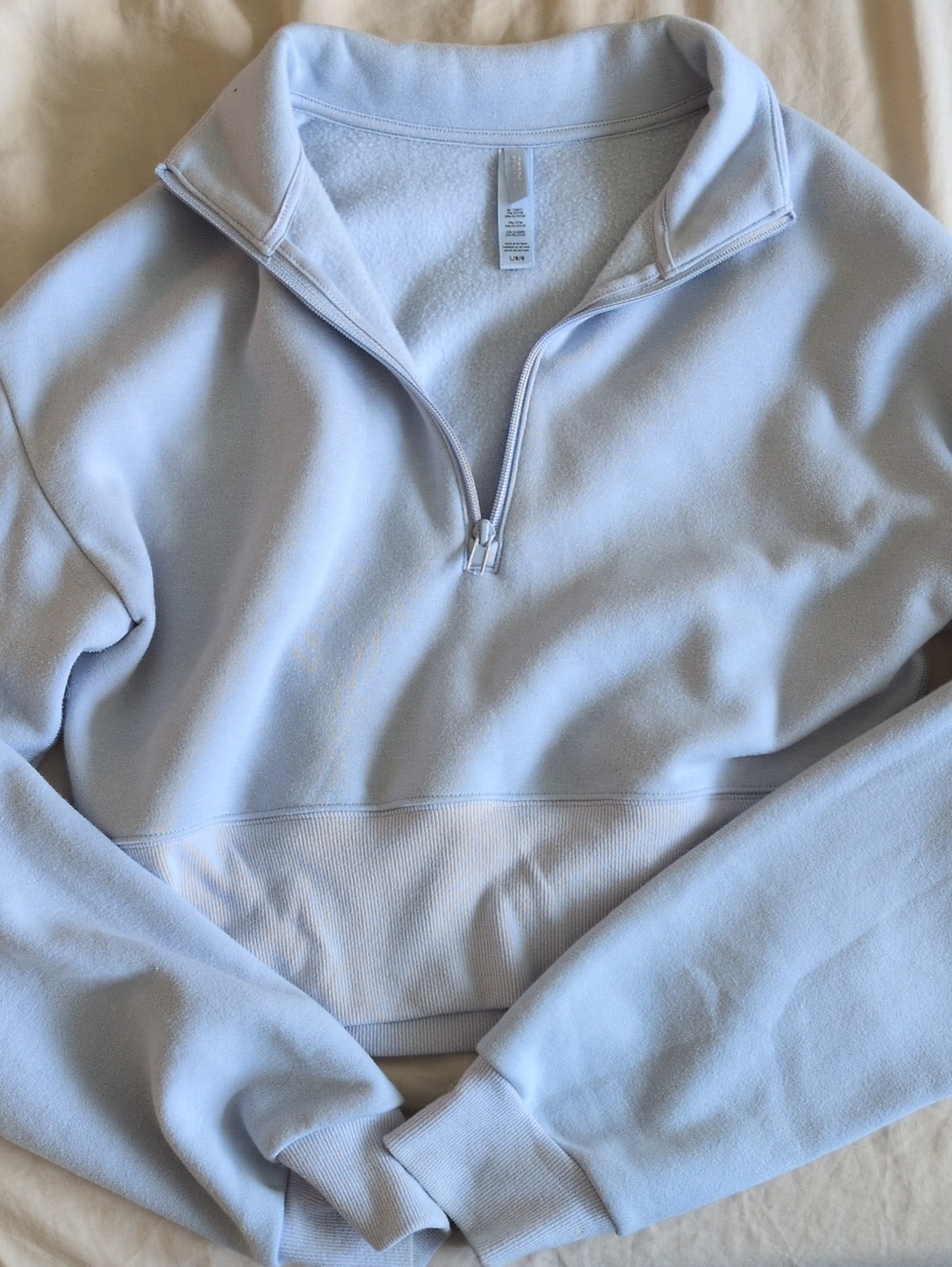 Skims Light Blue Fleece Sweatshirt